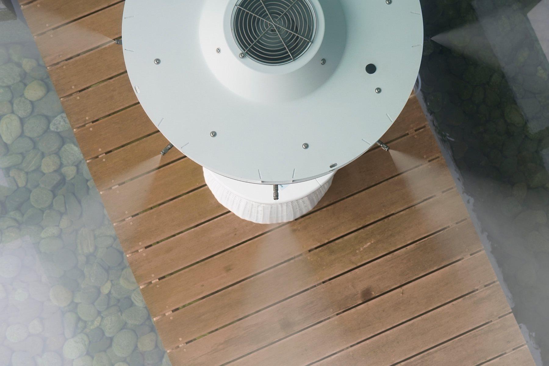 Nebulizzatore Nuvola sottoposto a manutenzione e disinfezione dopo ogni noleggio. Nebbia fine, acqua filtrata e igiene controllata per i vostri eventi.